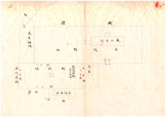 圖 3 ：1899年鳳山醫院新院區圖
